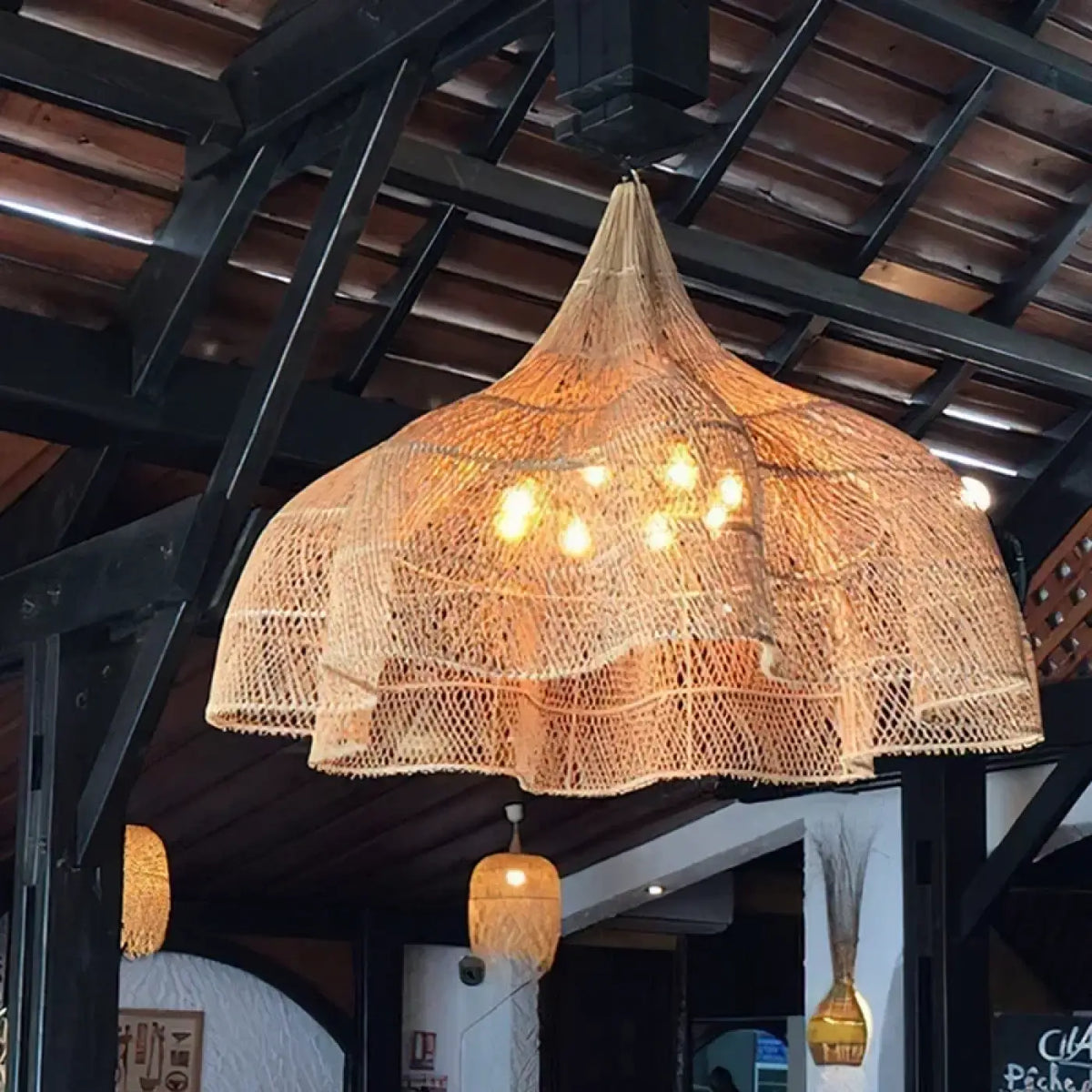 Lampe Suspendue Xxl en Filet Bohème | Yalo