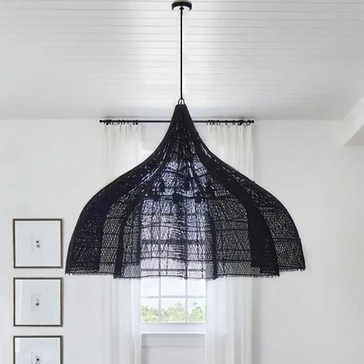 Lampe Suspendue Xxl en Filet Bohème | Yalo