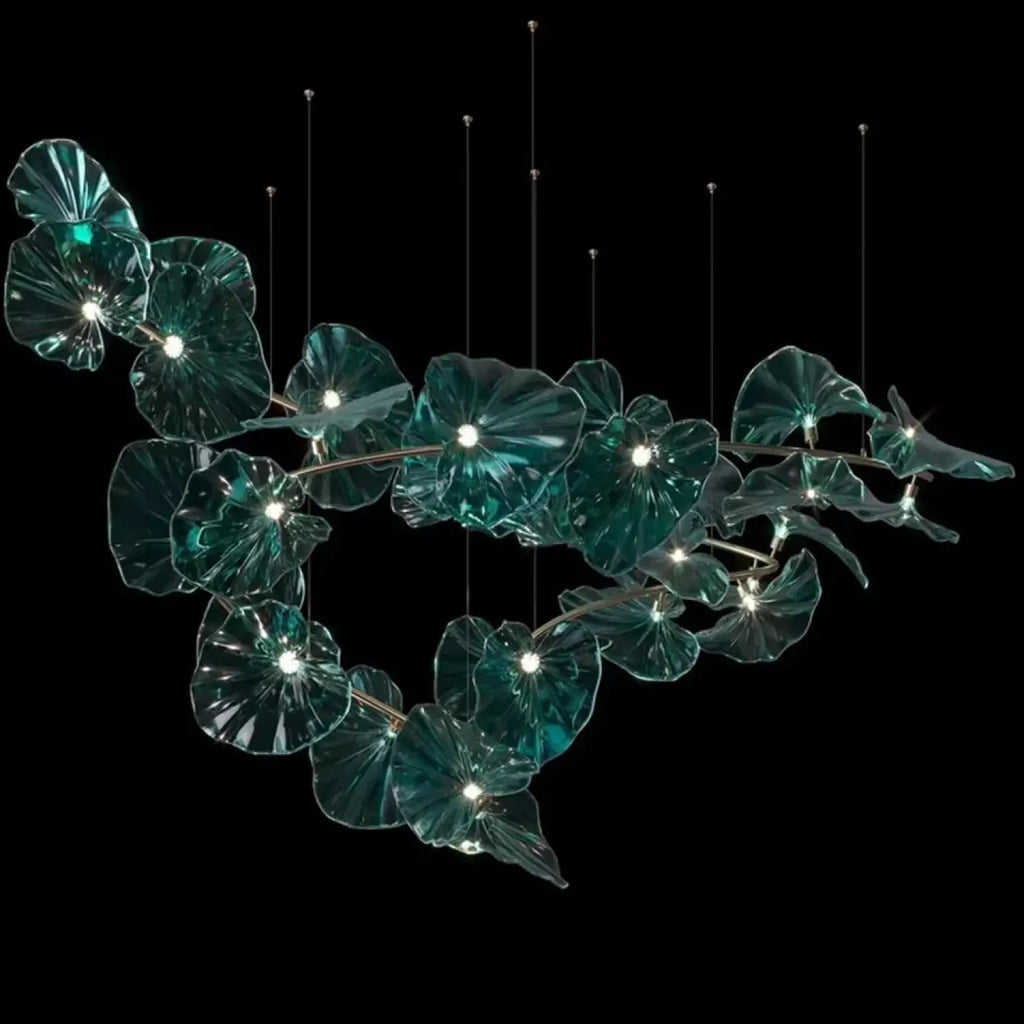 Suspension en Verre Sculpté Effet Végétal | Zeli