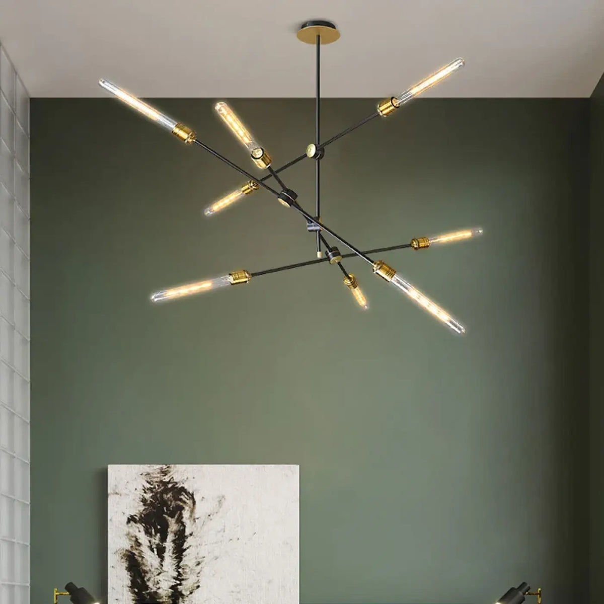 Lampe Suspendue Branches Sculptées Noires | Rova
