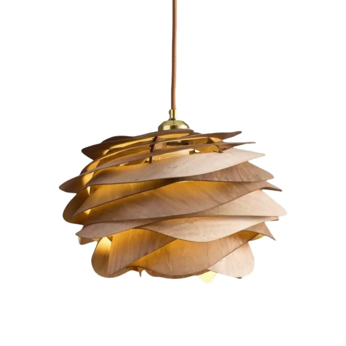Lampe Suspendue Blanche Ondulée Effet Pétales | Kata