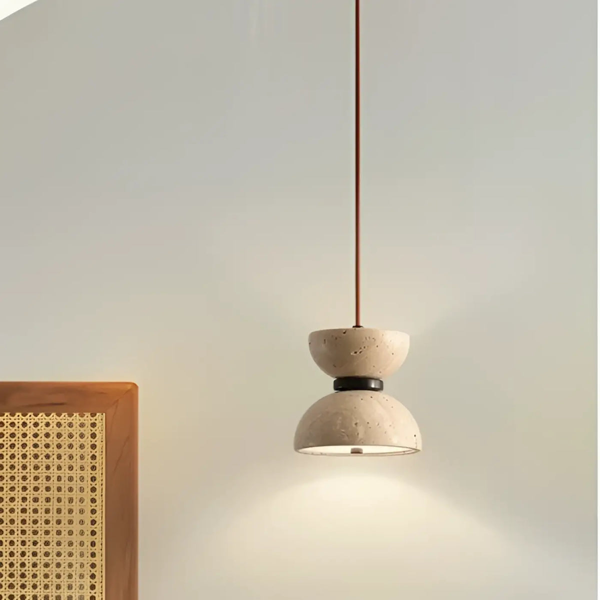 Lampe Suspendue LED en Pierre Beige | Valo