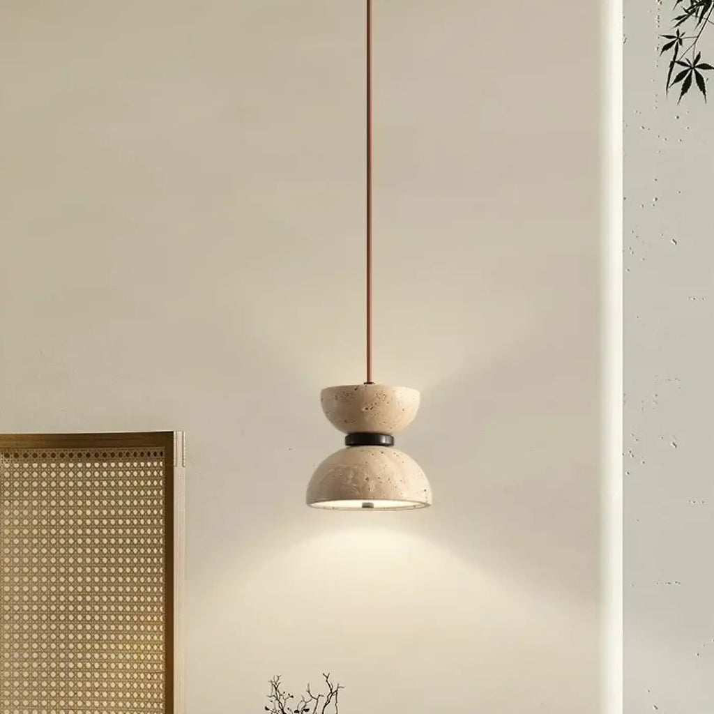 Lampe Suspendue LED en Pierre Beige | Valo