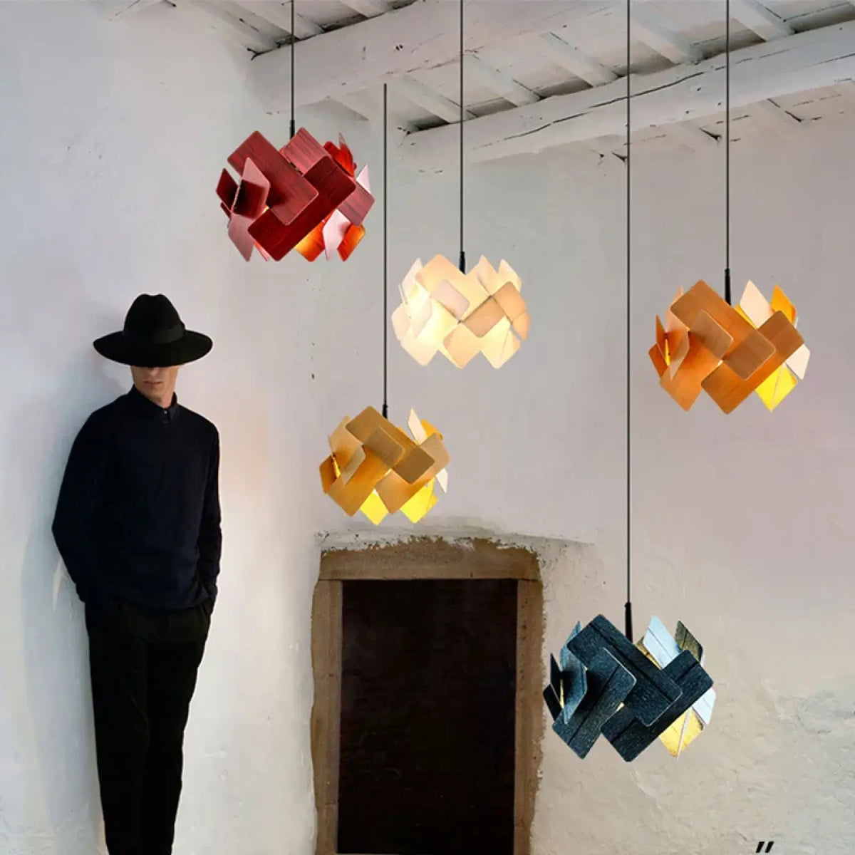 Lampe Suspendue Sculpturale LED Contemporaine | Fili