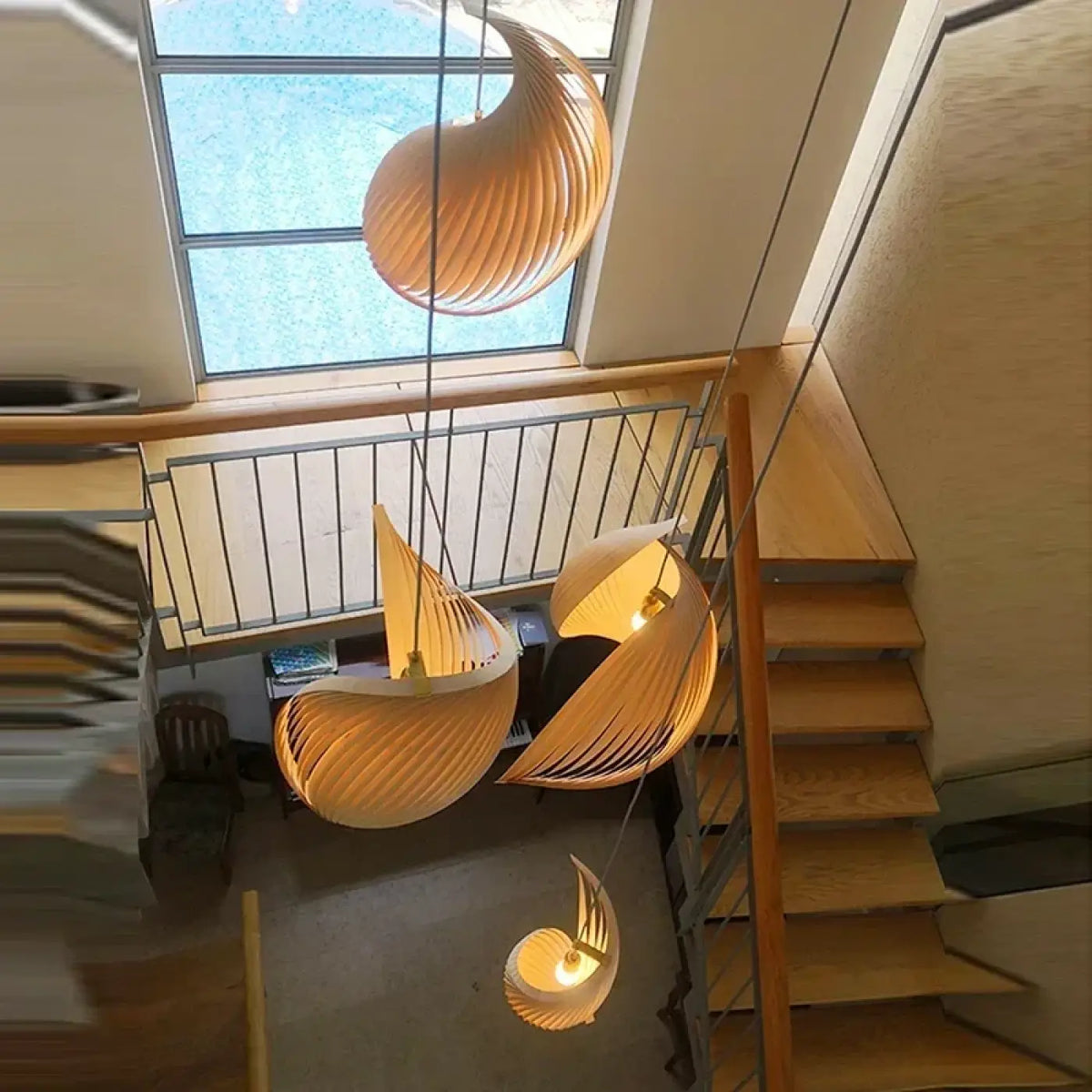 Lampe Suspendue Spirale Jaune Design | Celo