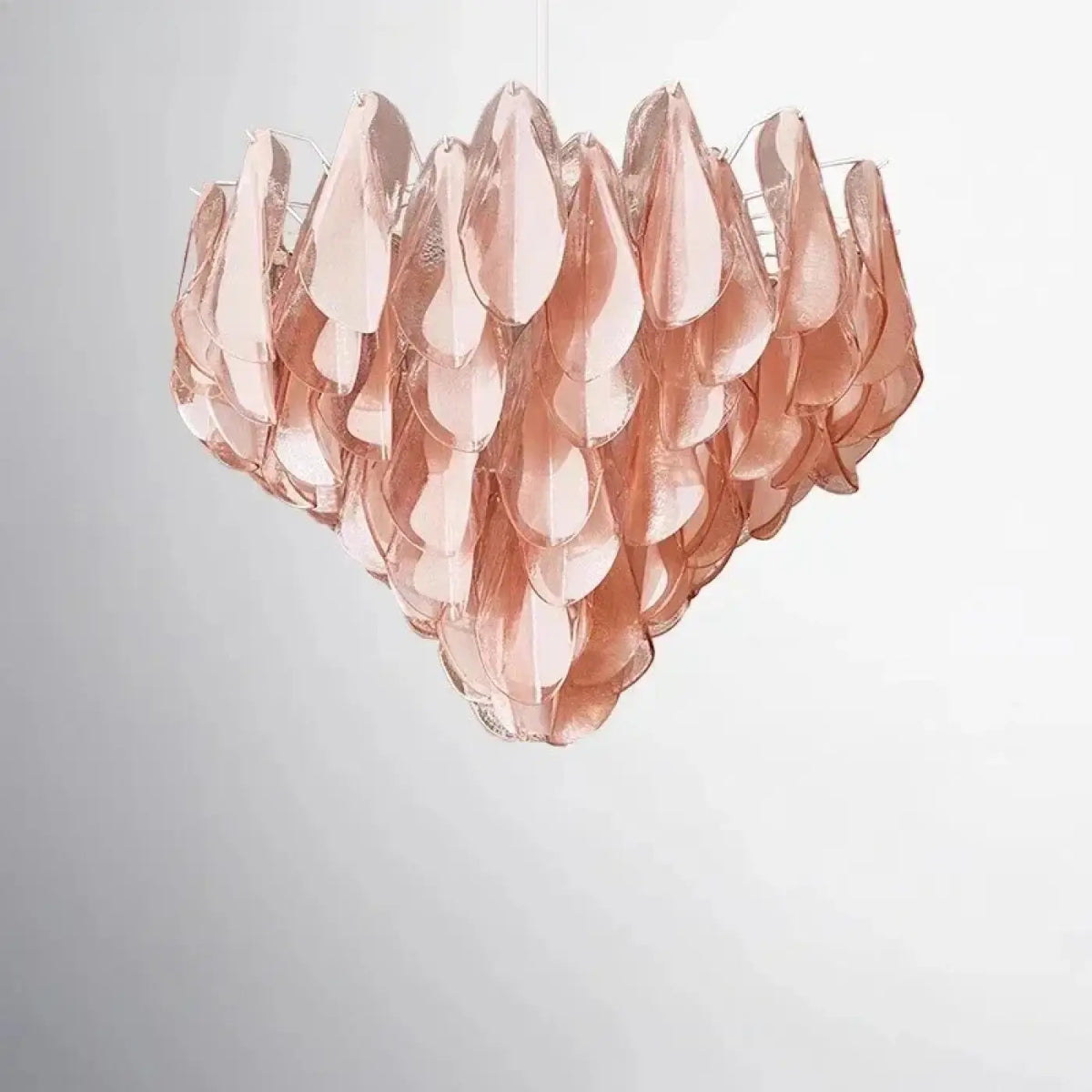 Suspension en Verre Rose à Pétales | Loro