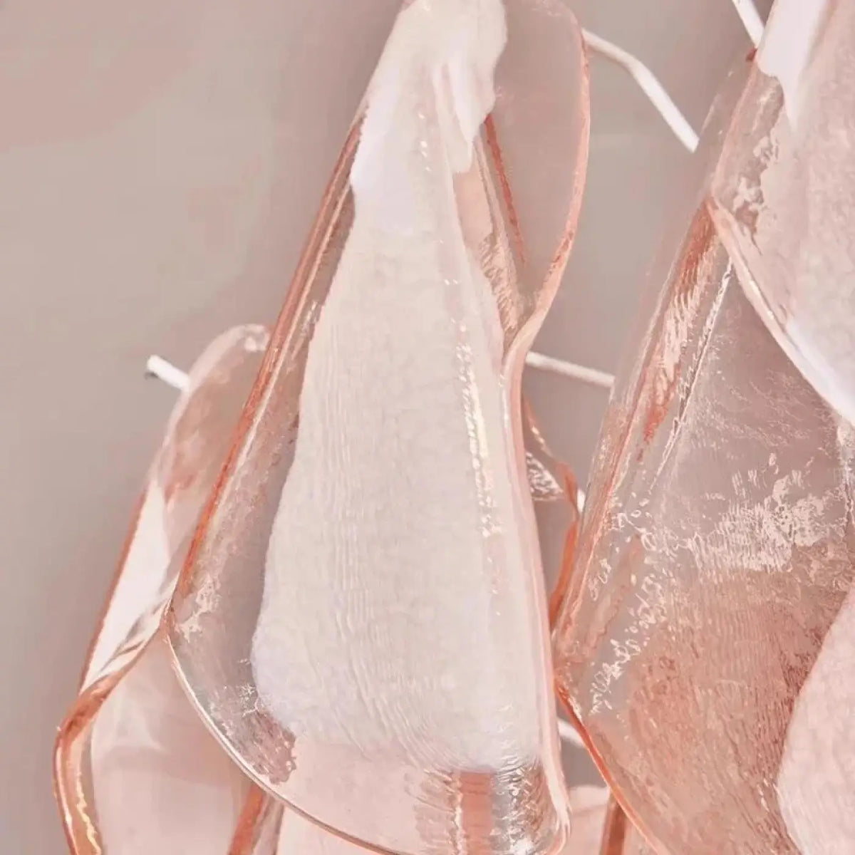 Suspension en Verre Rose à Pétales | Loro