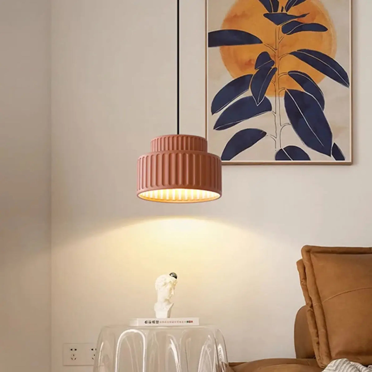 Lampe Suspendue Abat-jour Plissé | Viro