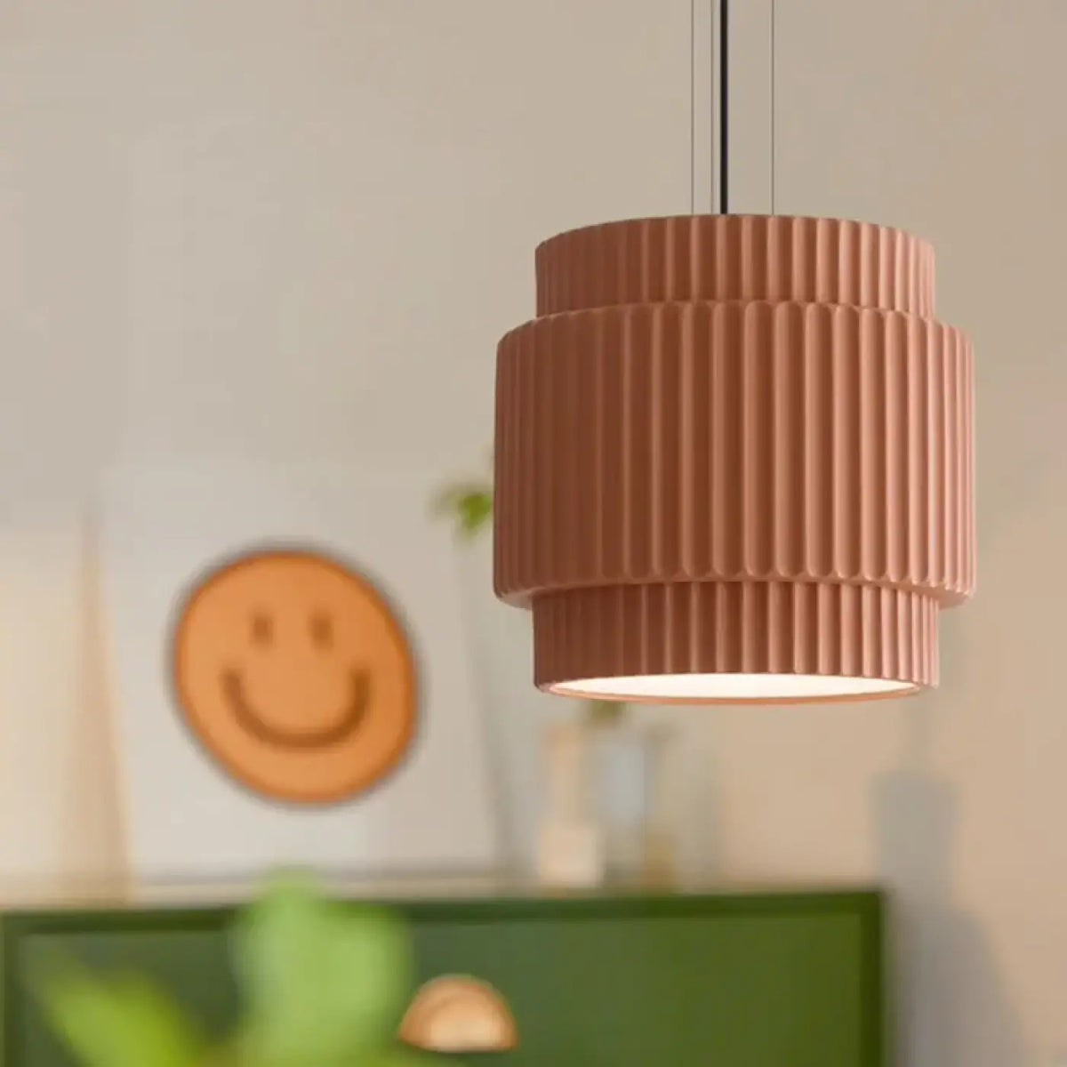 Lampe Suspendue Abat-jour Plissé | Viro