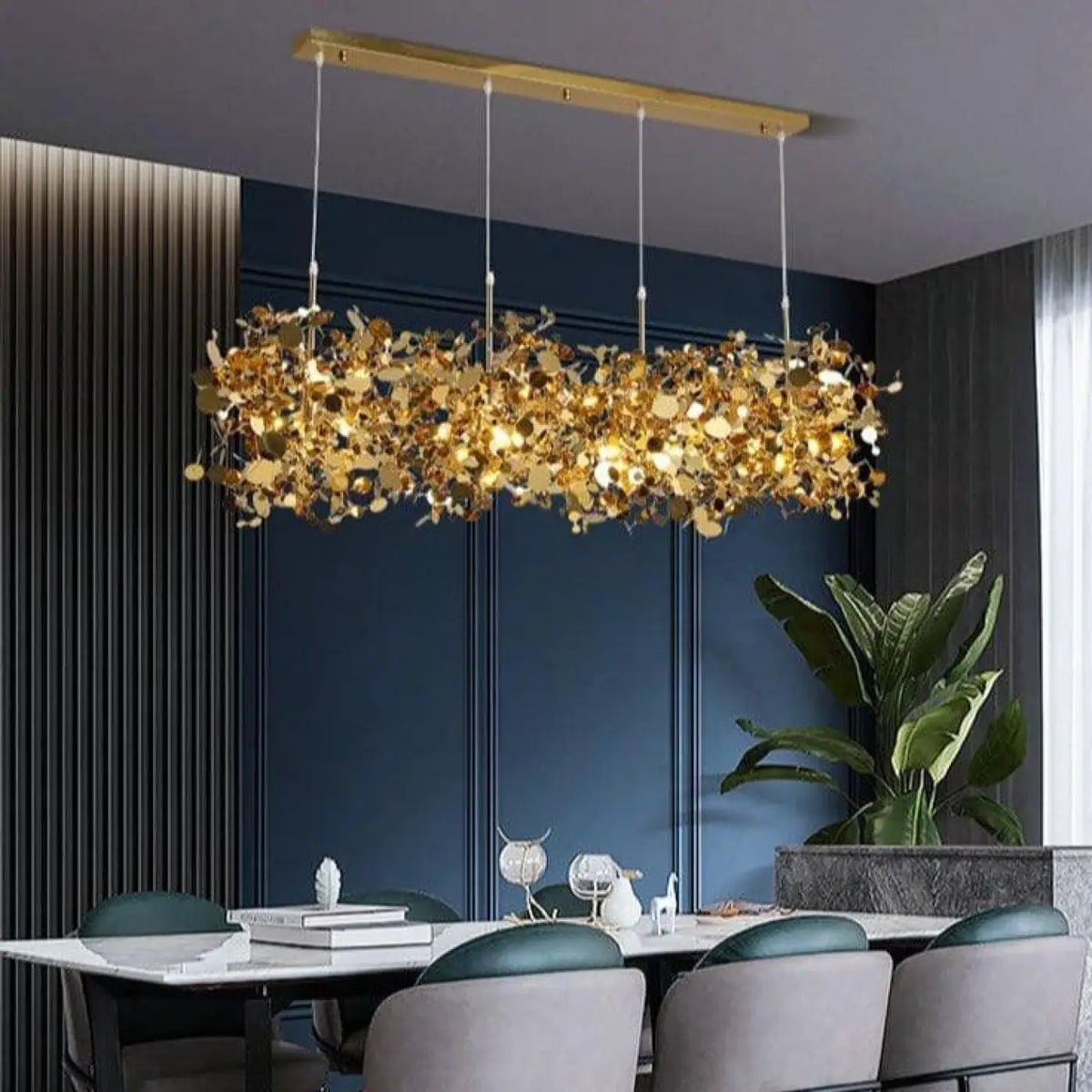 Lampe Suspendue Filaire Dorée Design | Kota