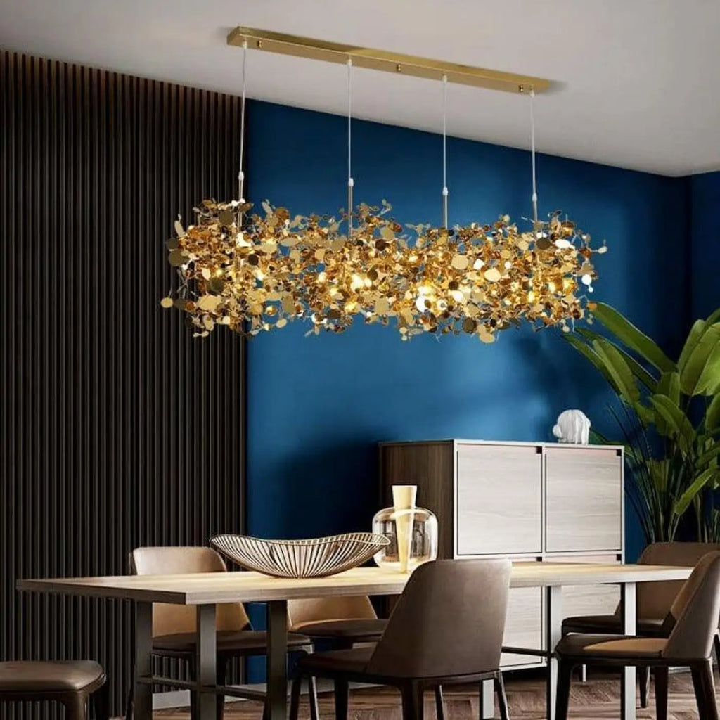 Lampe Suspendue Filaire Dorée Design | Kota