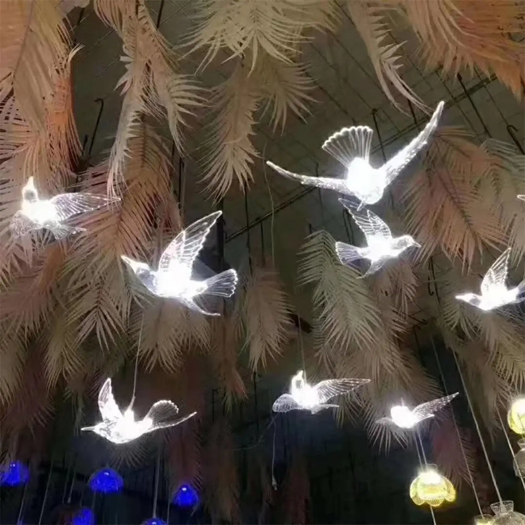 Lampe Suspendue Oiseaux en Verre | Pata
