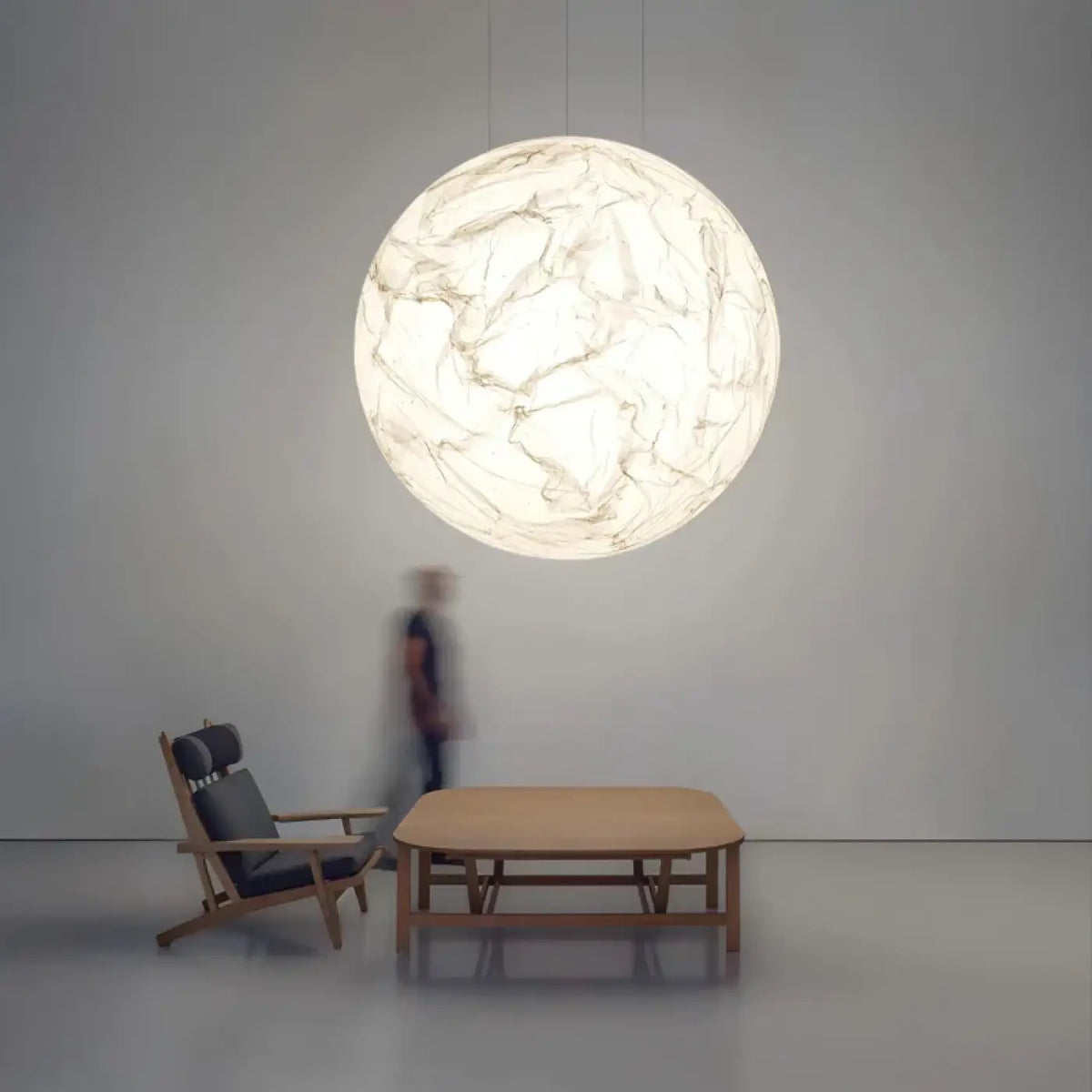 Lampe Suspendue Globe Marbré | Belo