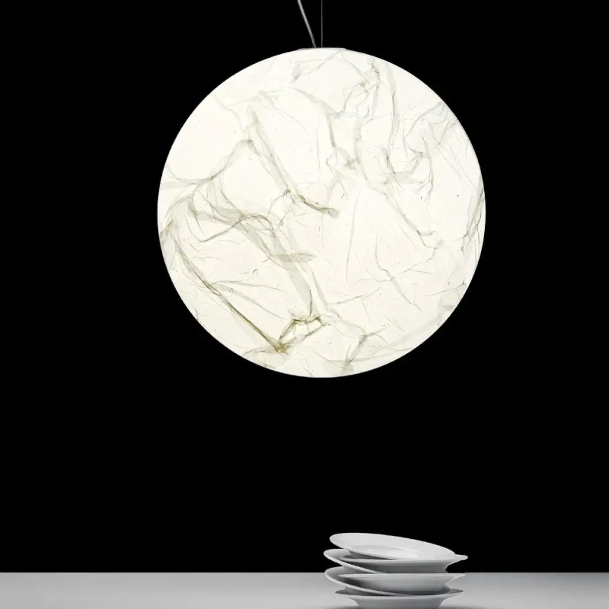 Lampe Suspendue Globe Marbré | Belo