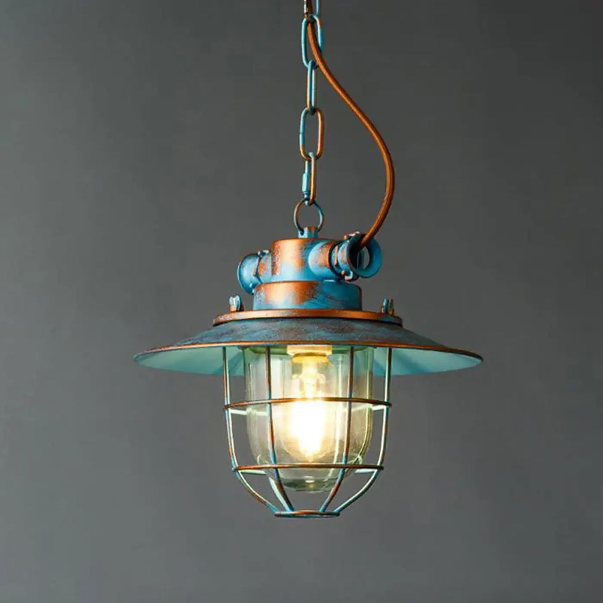 Lampe Suspendue Cage Industrielle en Métal | Viva
