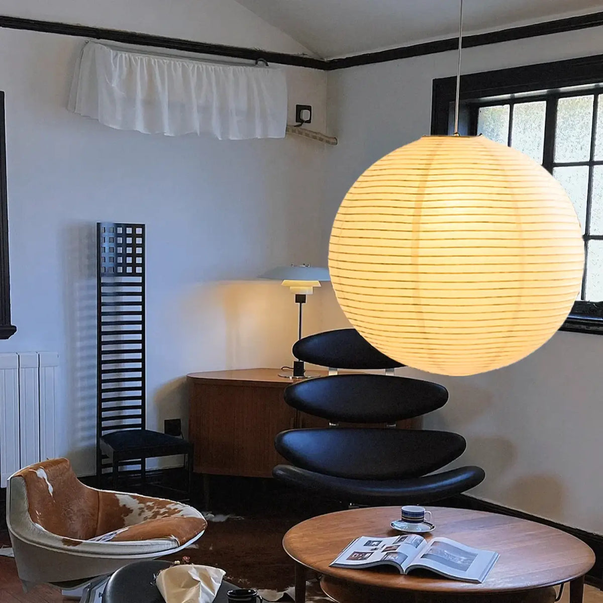 Lampe Suspendue Lanterne Japonaise Beige | Sera