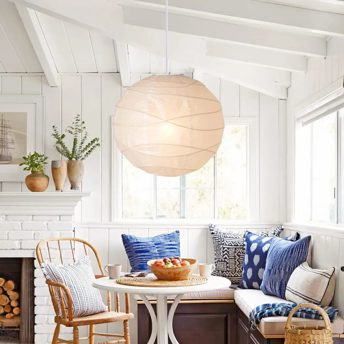 Lampe Suspendue Lanterne Japonaise Beige | Sera
