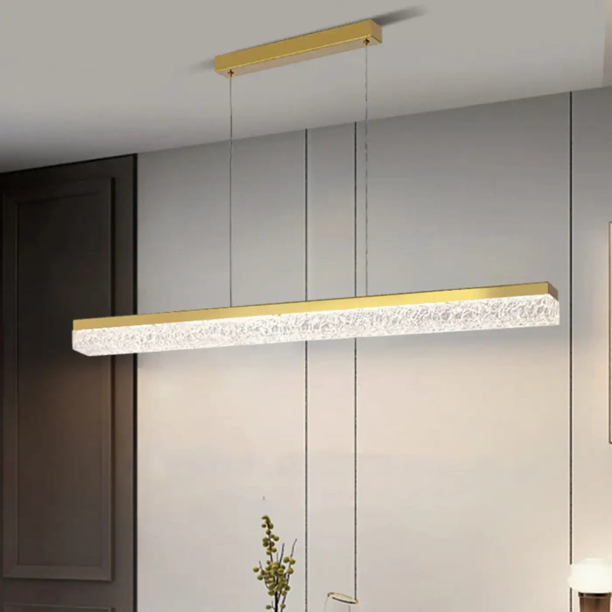 Suspension Linéaire Effet Cristal | Rita