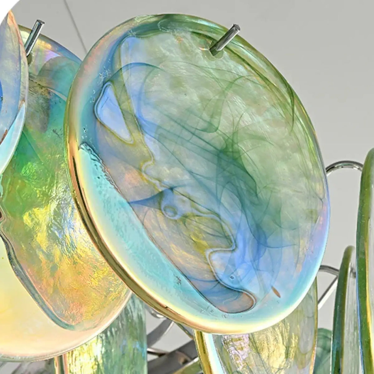 Lampe Suspendue Artistique en Verre Multicolore | Oka