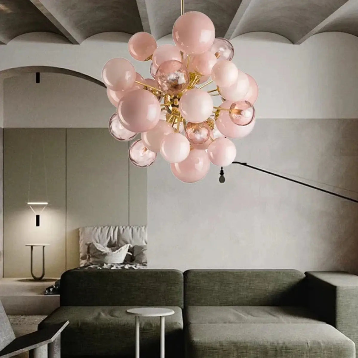 Suspension à Boules Roses Décoratives | Luna
