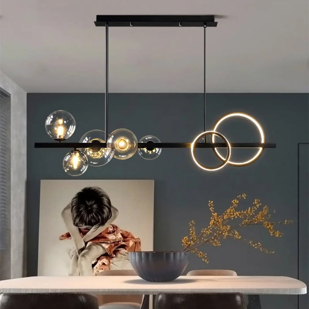 Lampe Suspendue Atelier en Verre Ambré | Kava