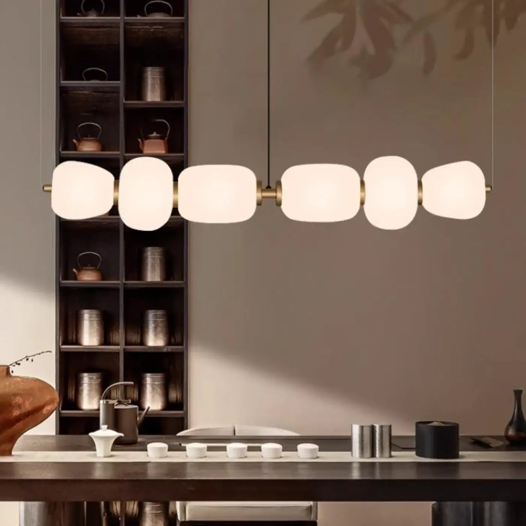 Suspension Boules de Verre et Laiton | Jasa