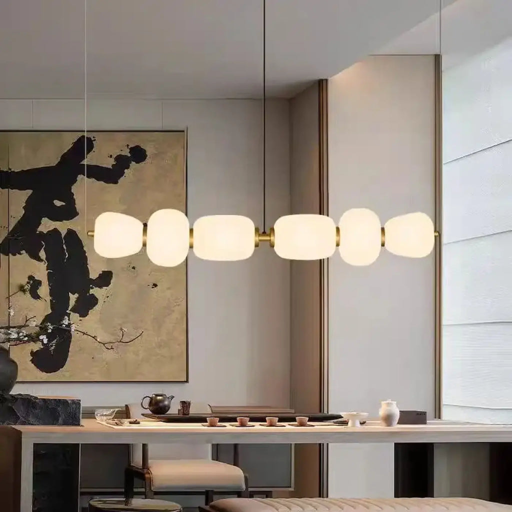 Suspension Boules de Verre et Laiton | Jasa