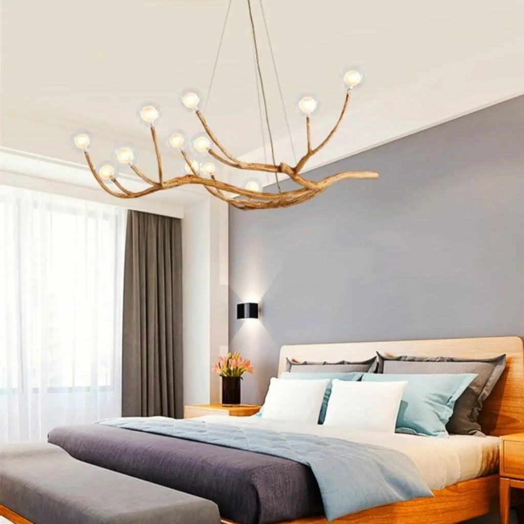 Lampe Suspendue Branche Naturelle en Bois | Varo