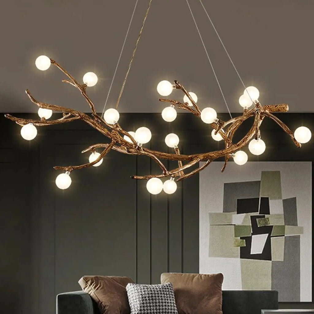 Lampe Suspendue Branche Naturelle en Bois | Varo