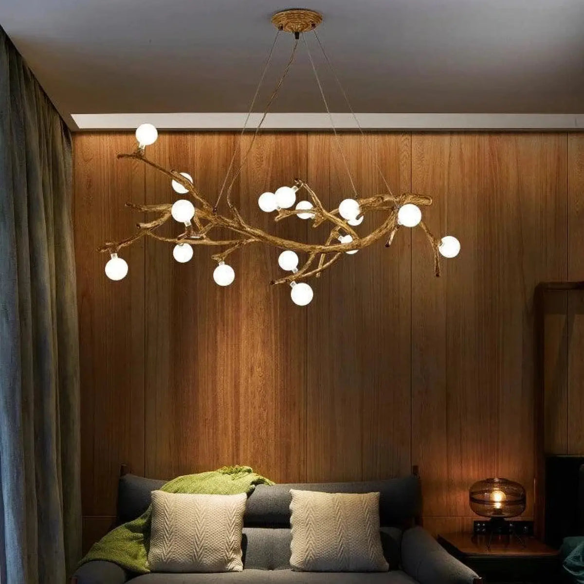 Lampe Suspendue Branche Naturelle en Bois | Varo