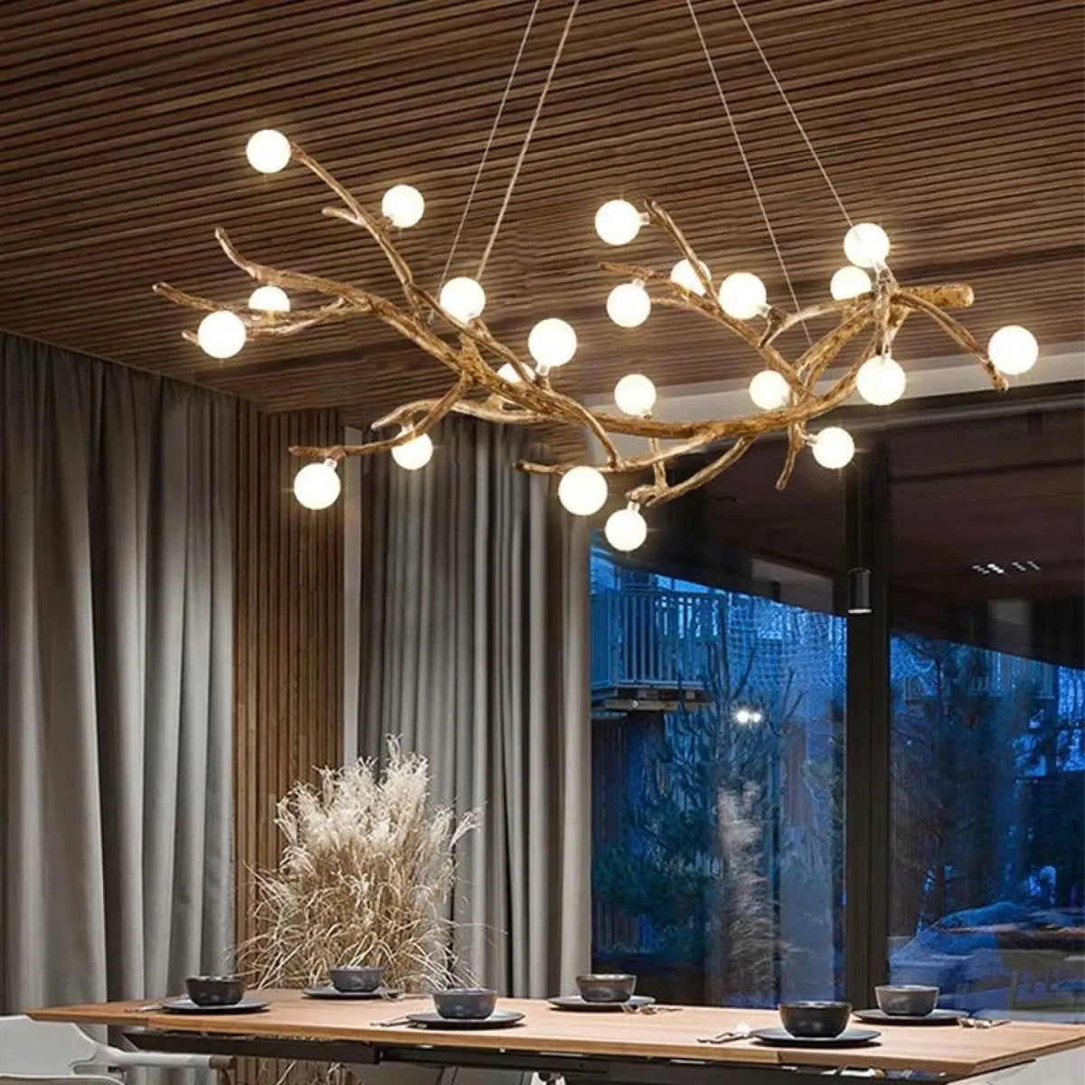 Lampe Suspendue Branche Naturelle en Bois | Varo