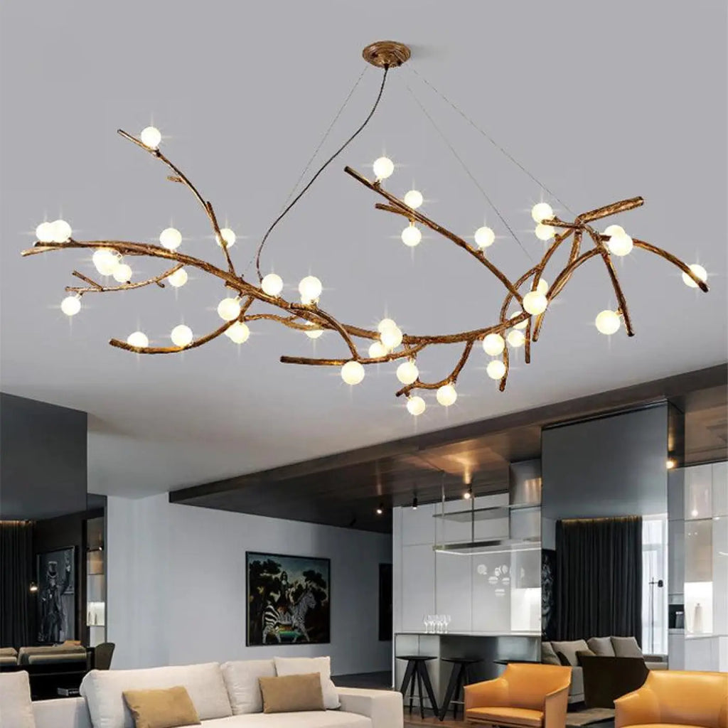 Lampe Suspendue Branche Naturelle en Bois | Varo