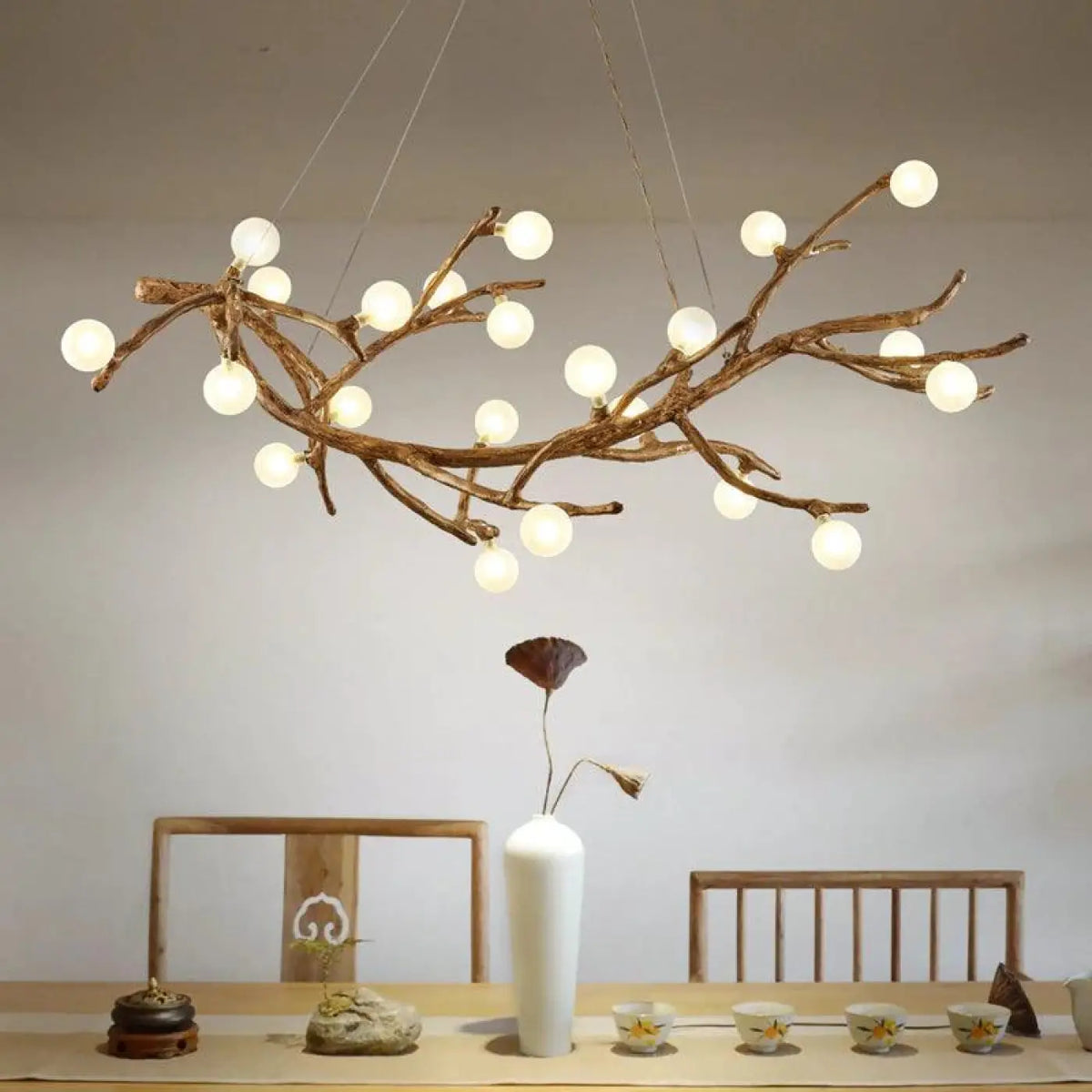 Lampe Suspendue Branche Naturelle en Bois | Varo