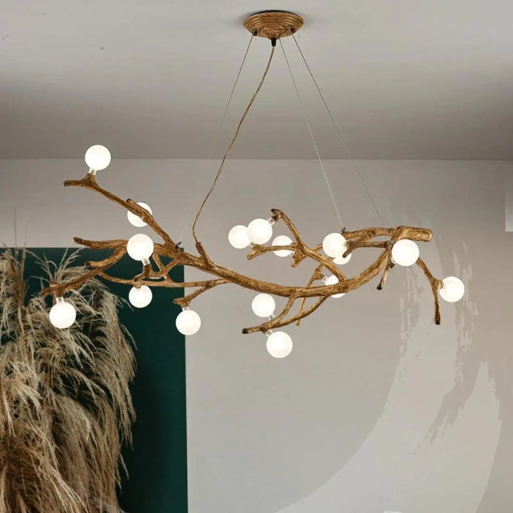 Lampe Suspendue Branche Naturelle en Bois | Varo