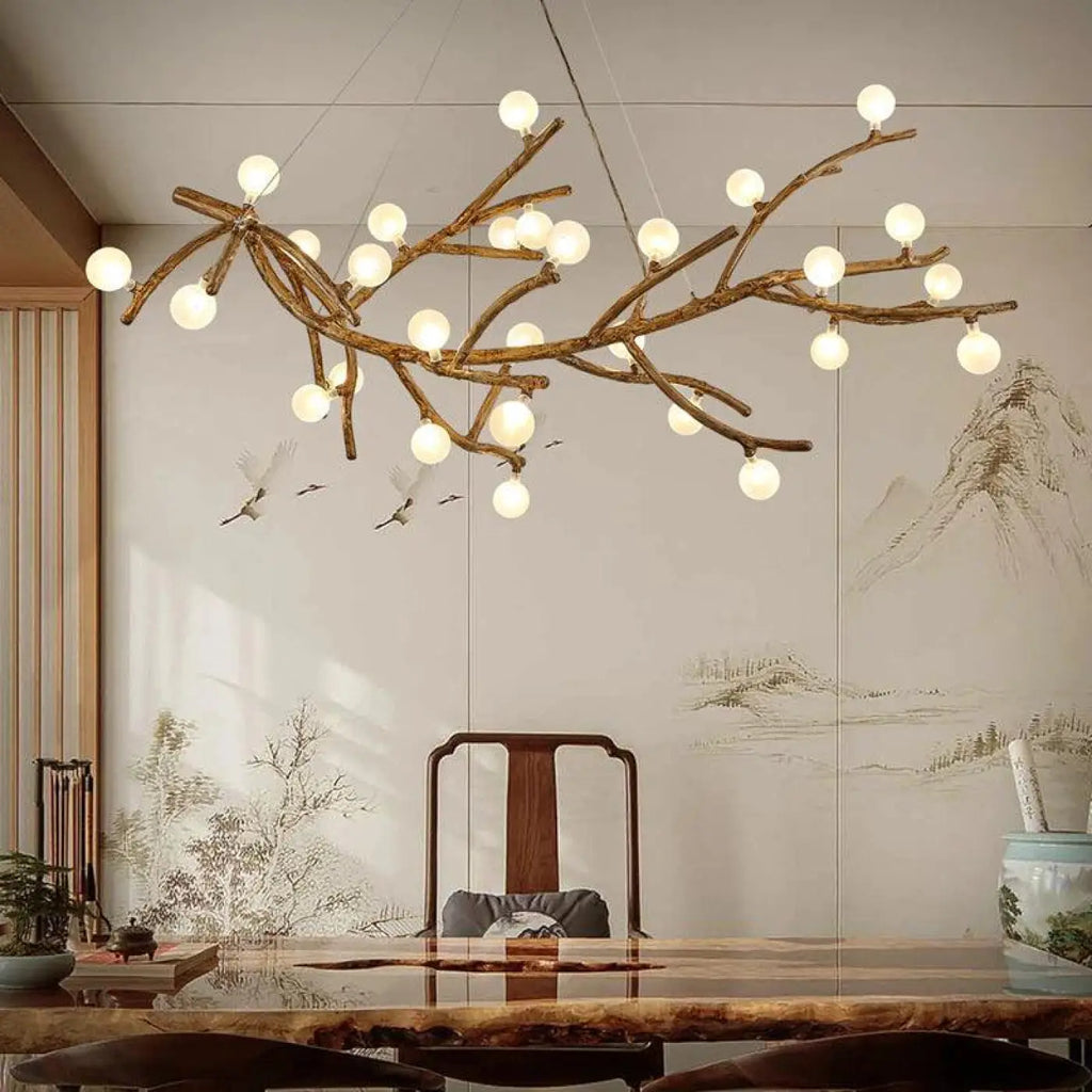 Lampe Suspendue Branche Naturelle en Bois | Varo