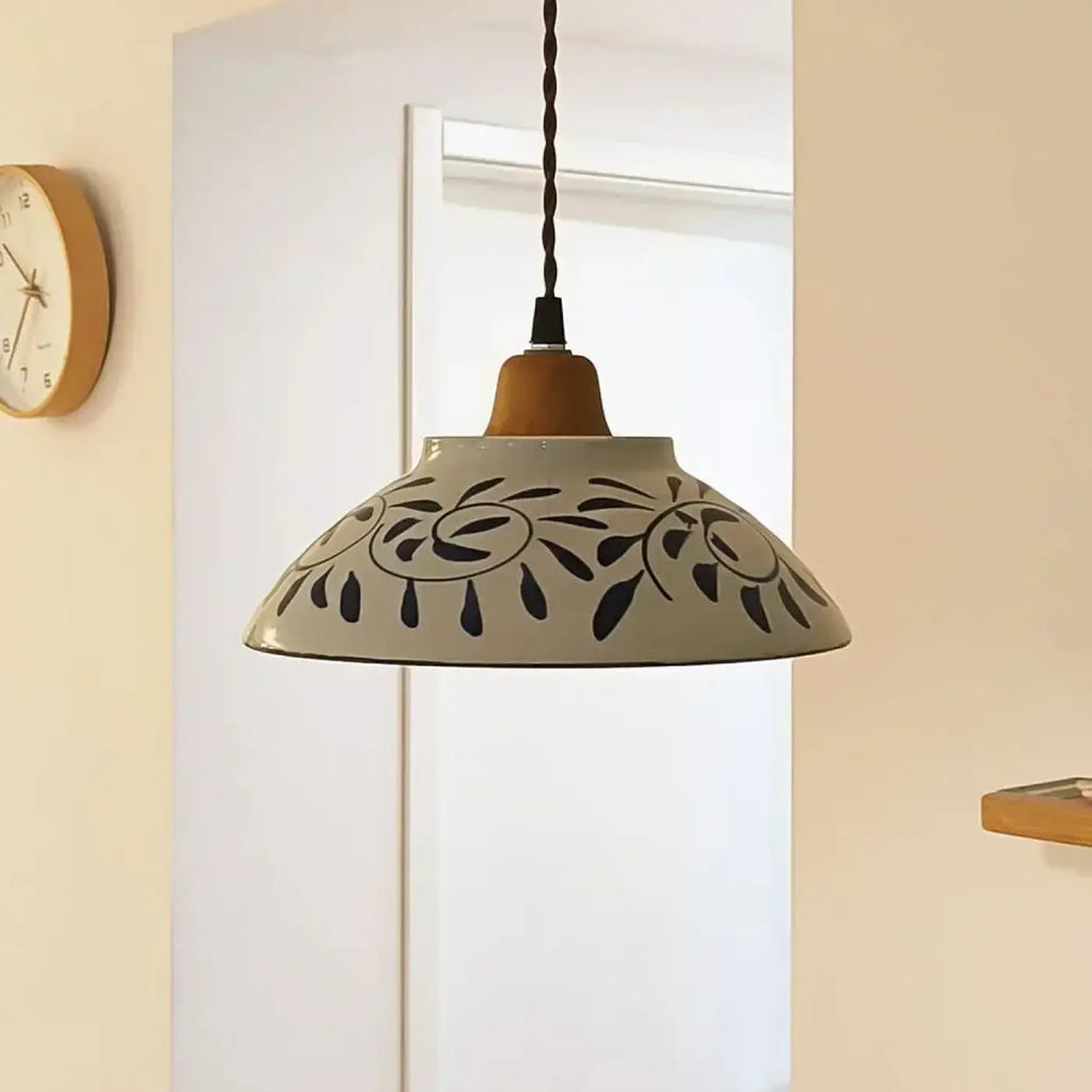 Suspension en Céramique Blanche à Motifs | Miri