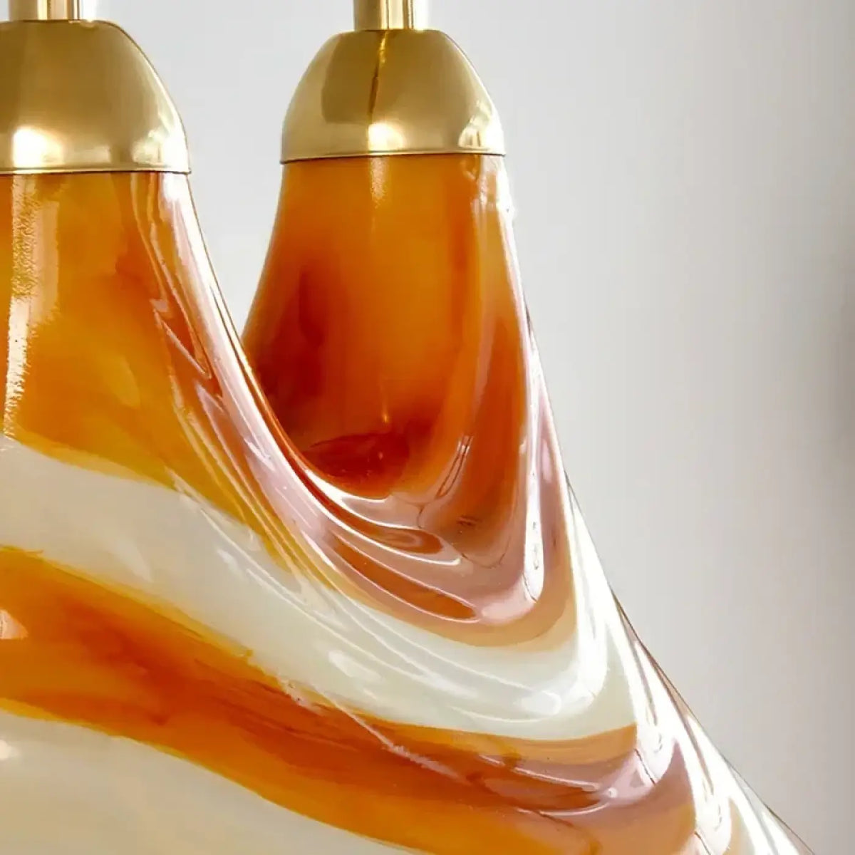 Suspension Orange et Blanche Striée | Mota
