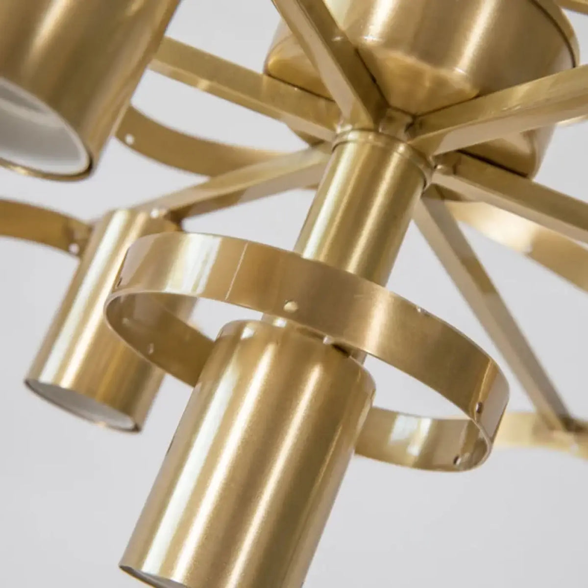 Lampe Suspendue Coque Naturelle Dorée | Nori