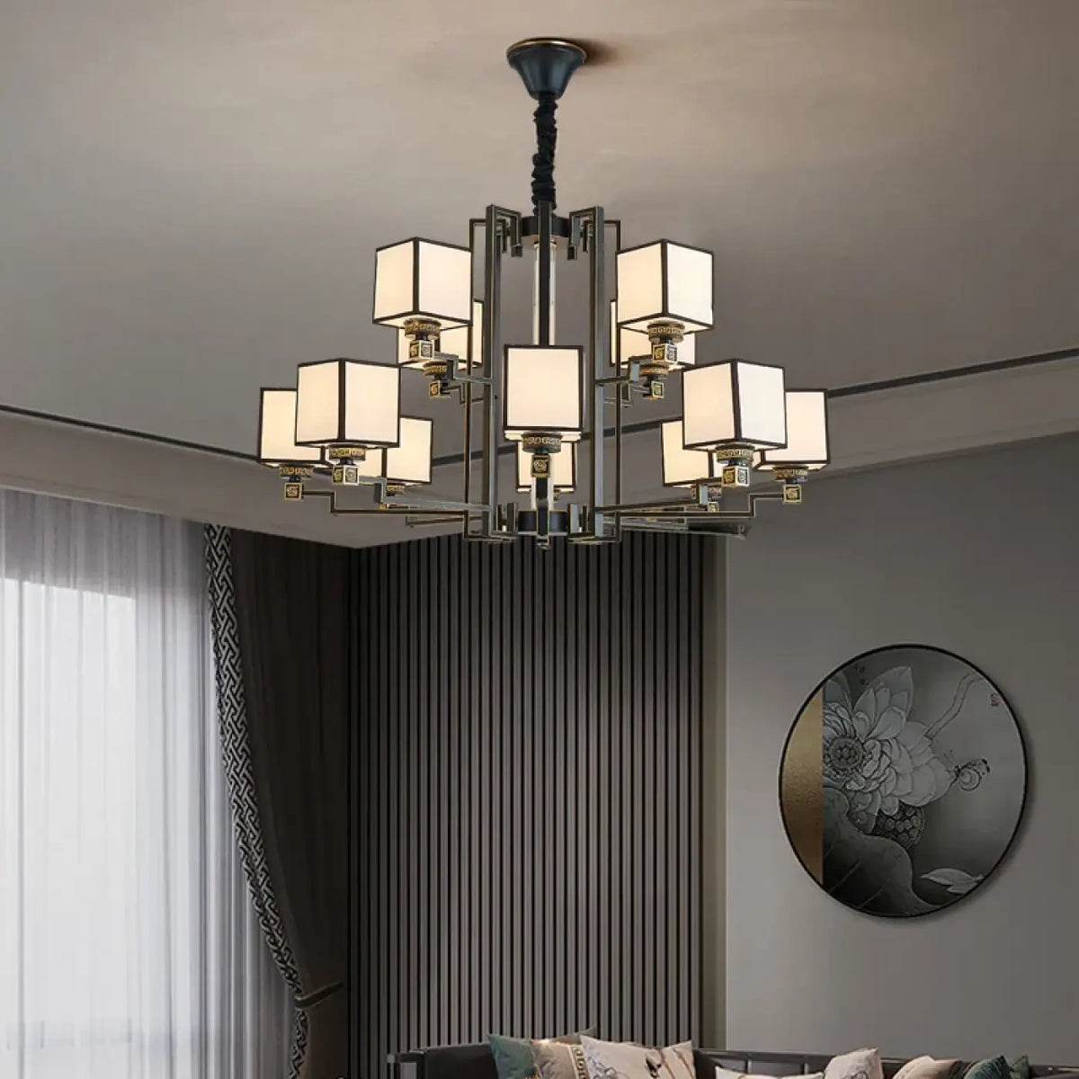 Lampe Suspendue Cubes Opalins | Osa