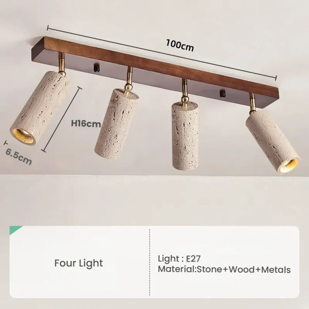 Lampe Suspendue Industrielle en Pierre et Métal | Seli
