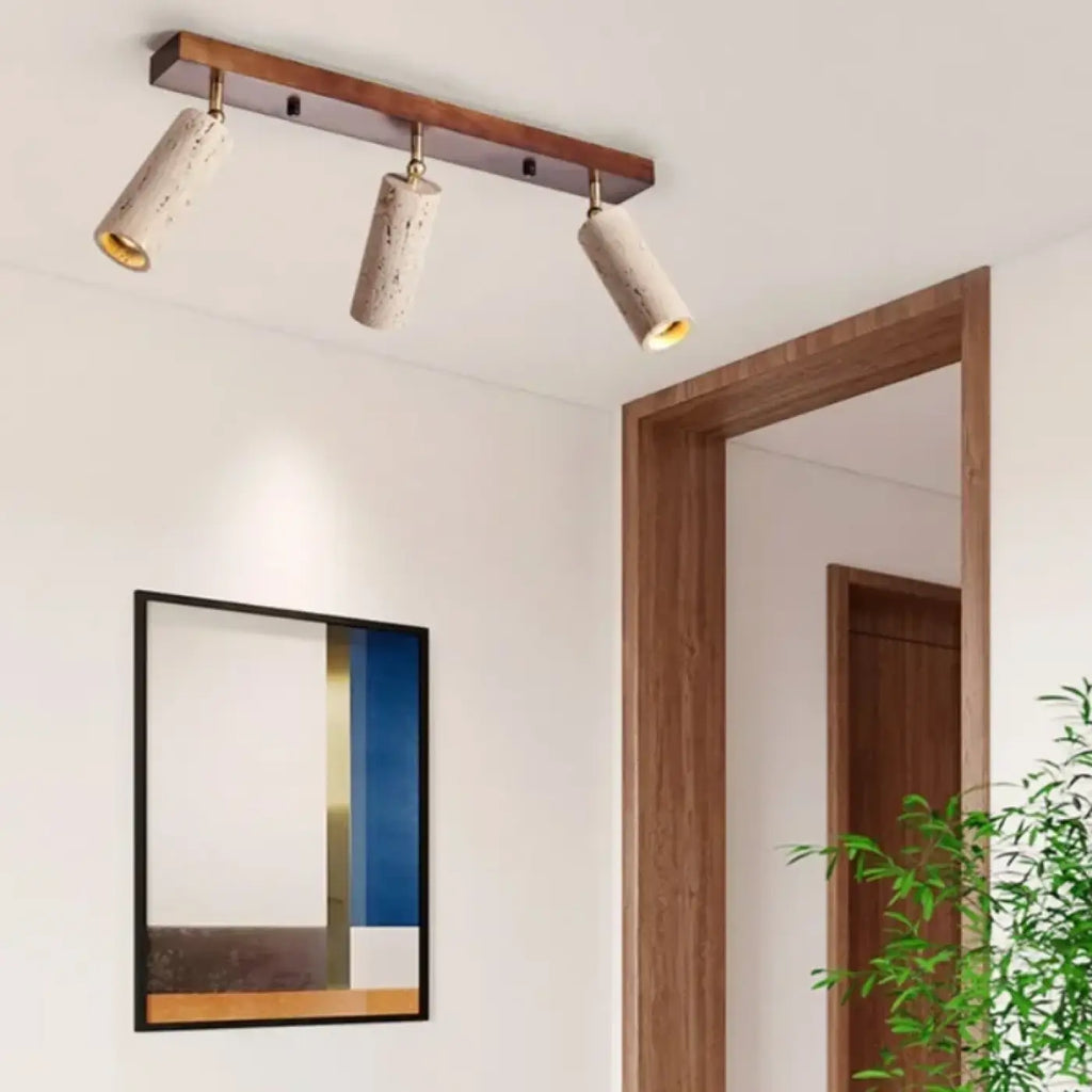 Lampe Suspendue Industrielle en Pierre et Métal | Seli
