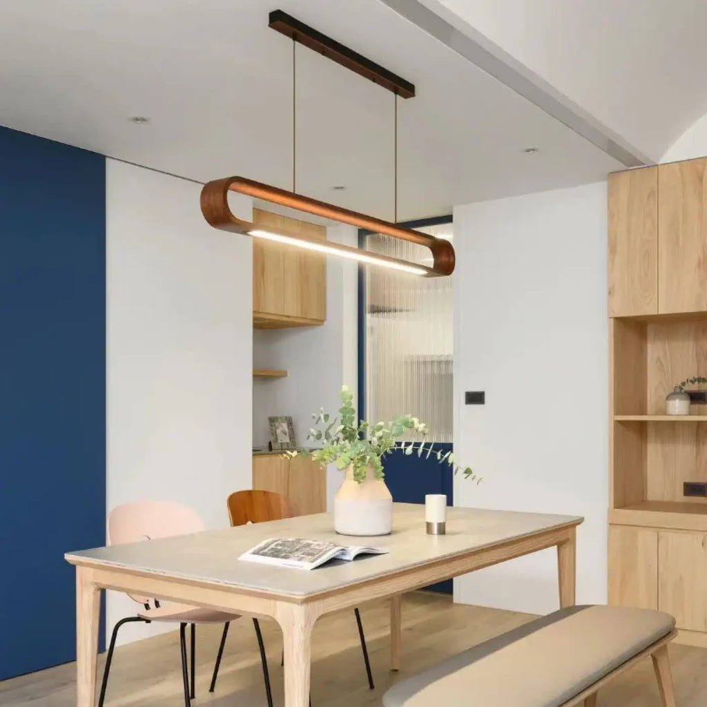 Suspension Linéaire en Bois Naturel | Dari