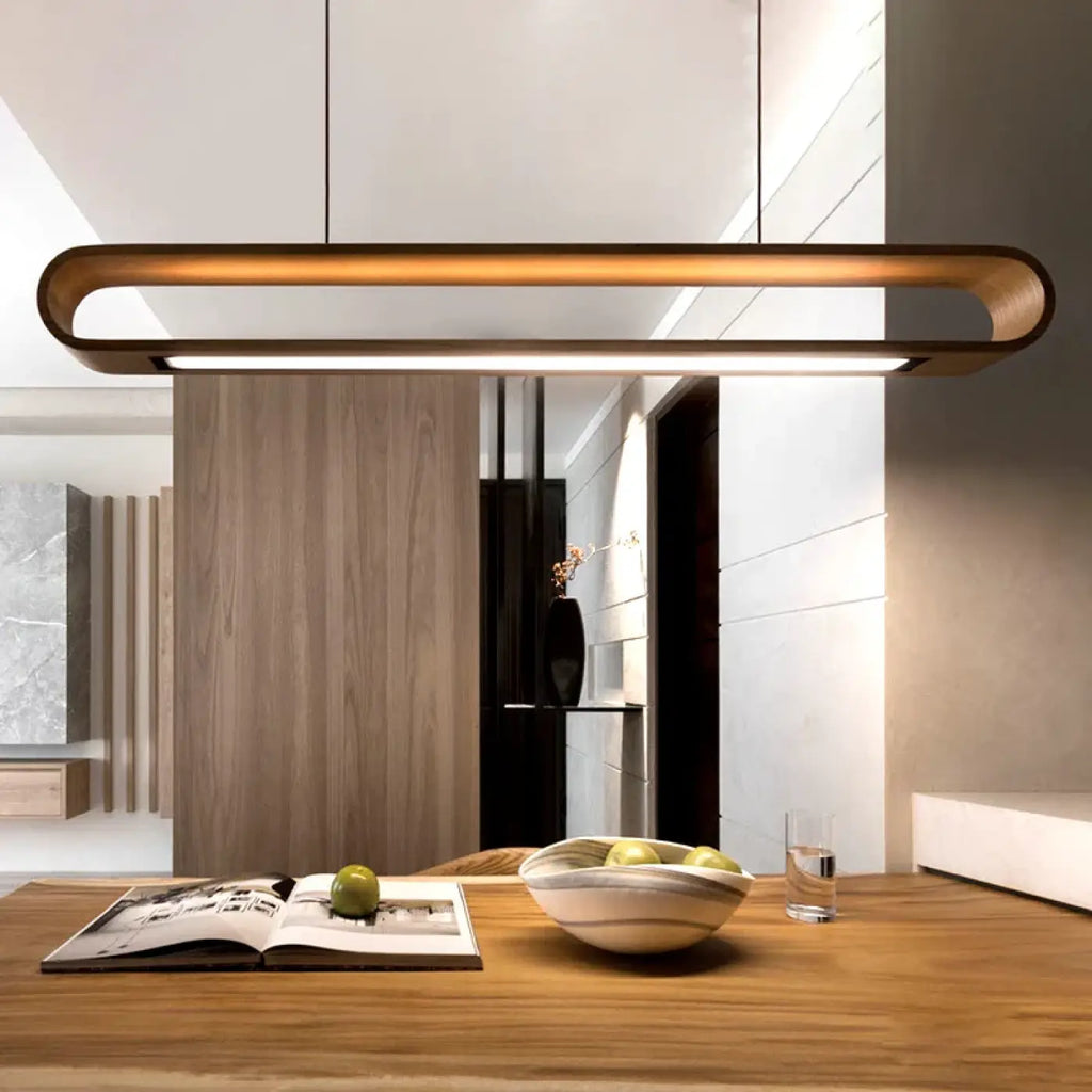 Suspension Linéaire en Bois Naturel | Dari
