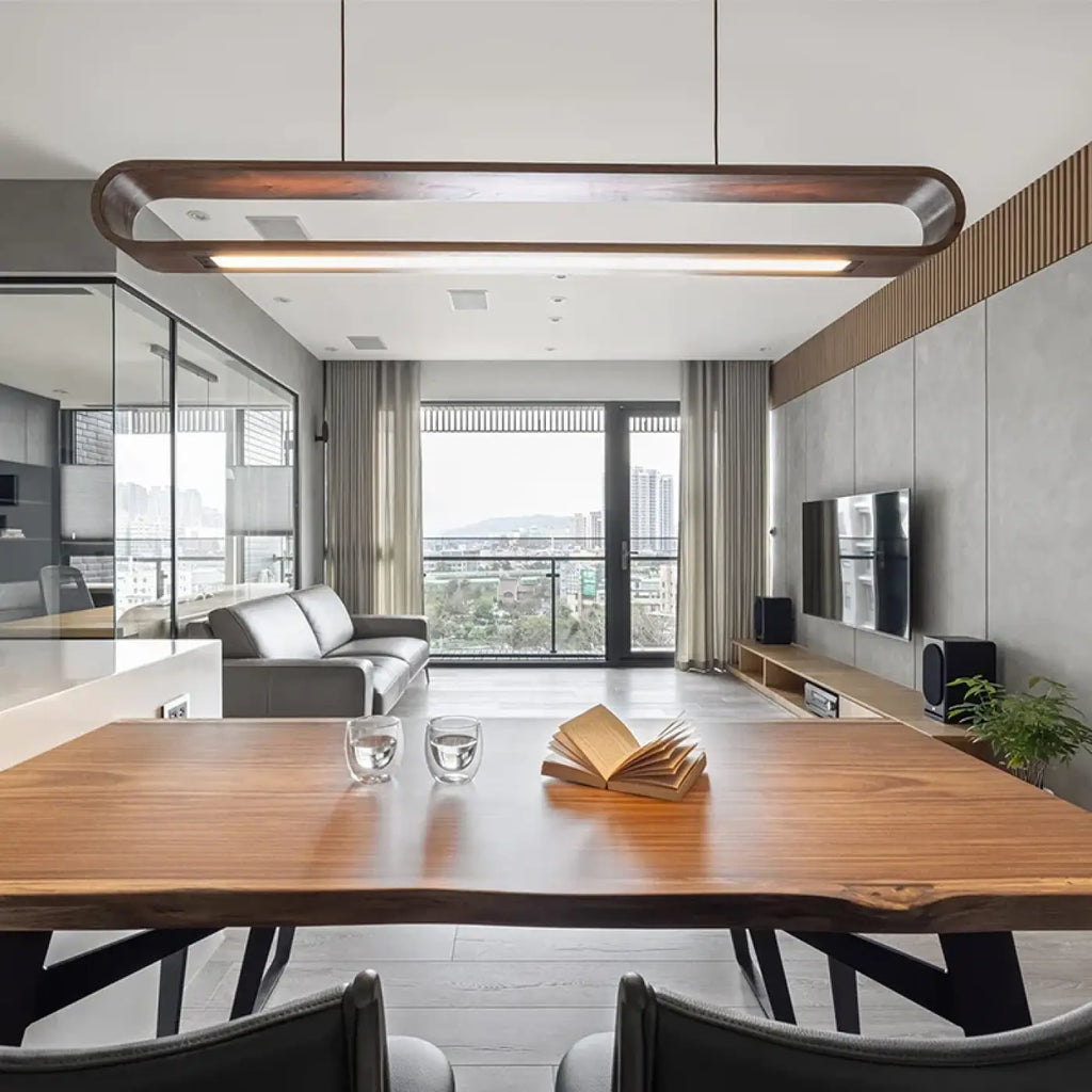 Suspension Linéaire en Bois Naturel | Dari