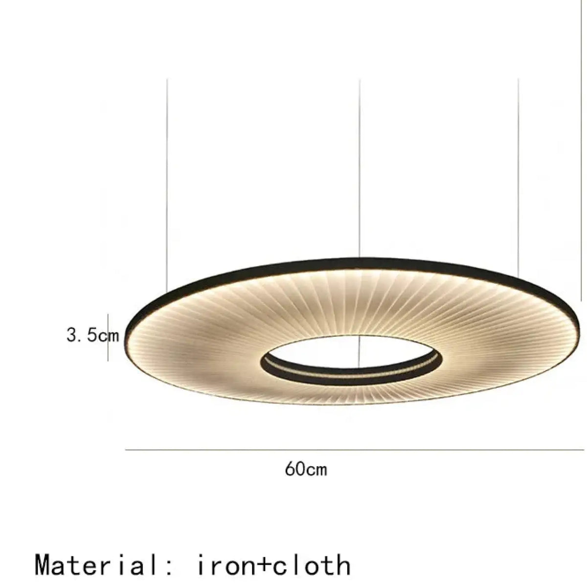 Suspension LED Blanc Cassé Design Moderne | Kora
