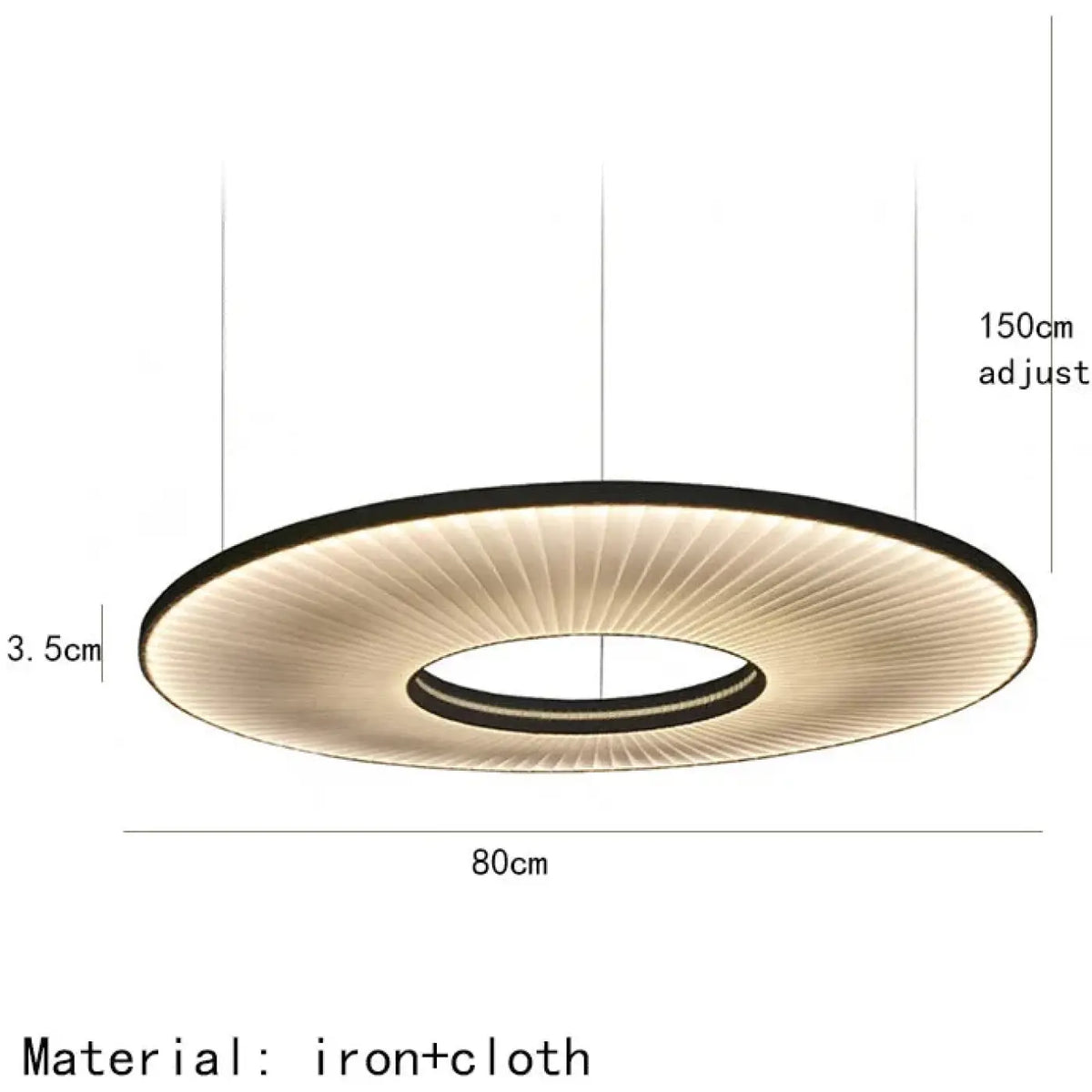 Suspension LED Blanc Cassé Design Moderne | Kora