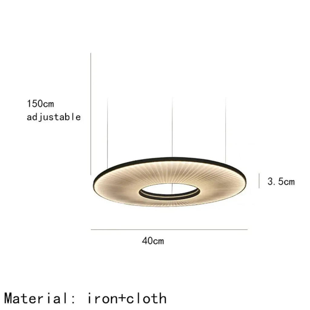 Suspension LED Blanc Cassé Design Moderne | Kora