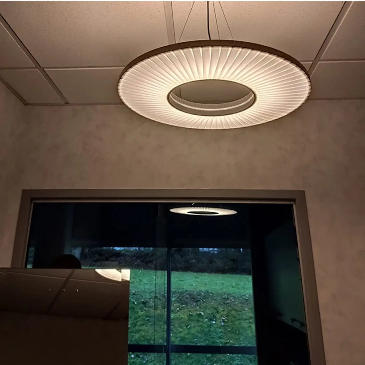 Suspension LED Blanc Cassé Design Moderne | Kora