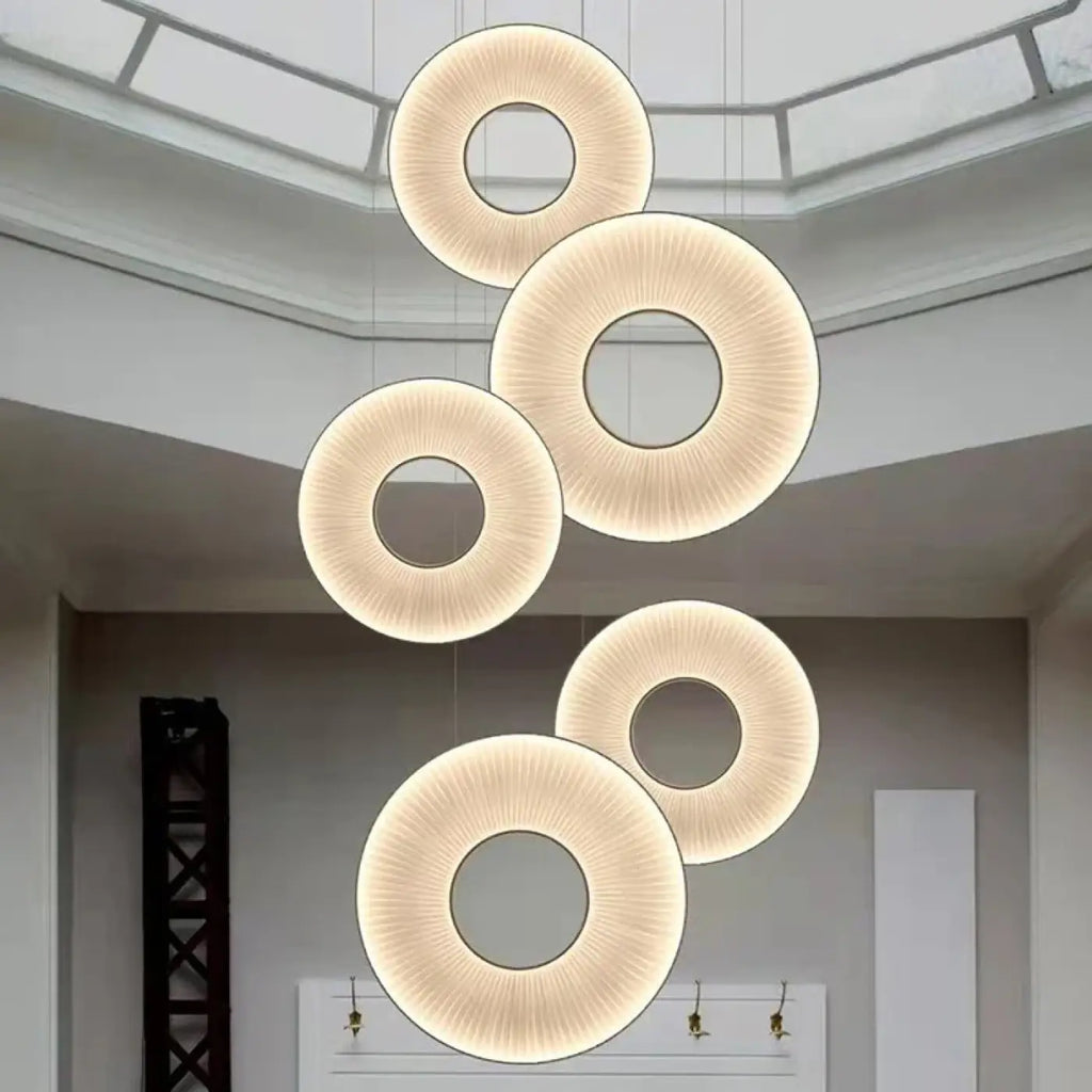Suspension LED Blanc Cassé Design Moderne | Kora