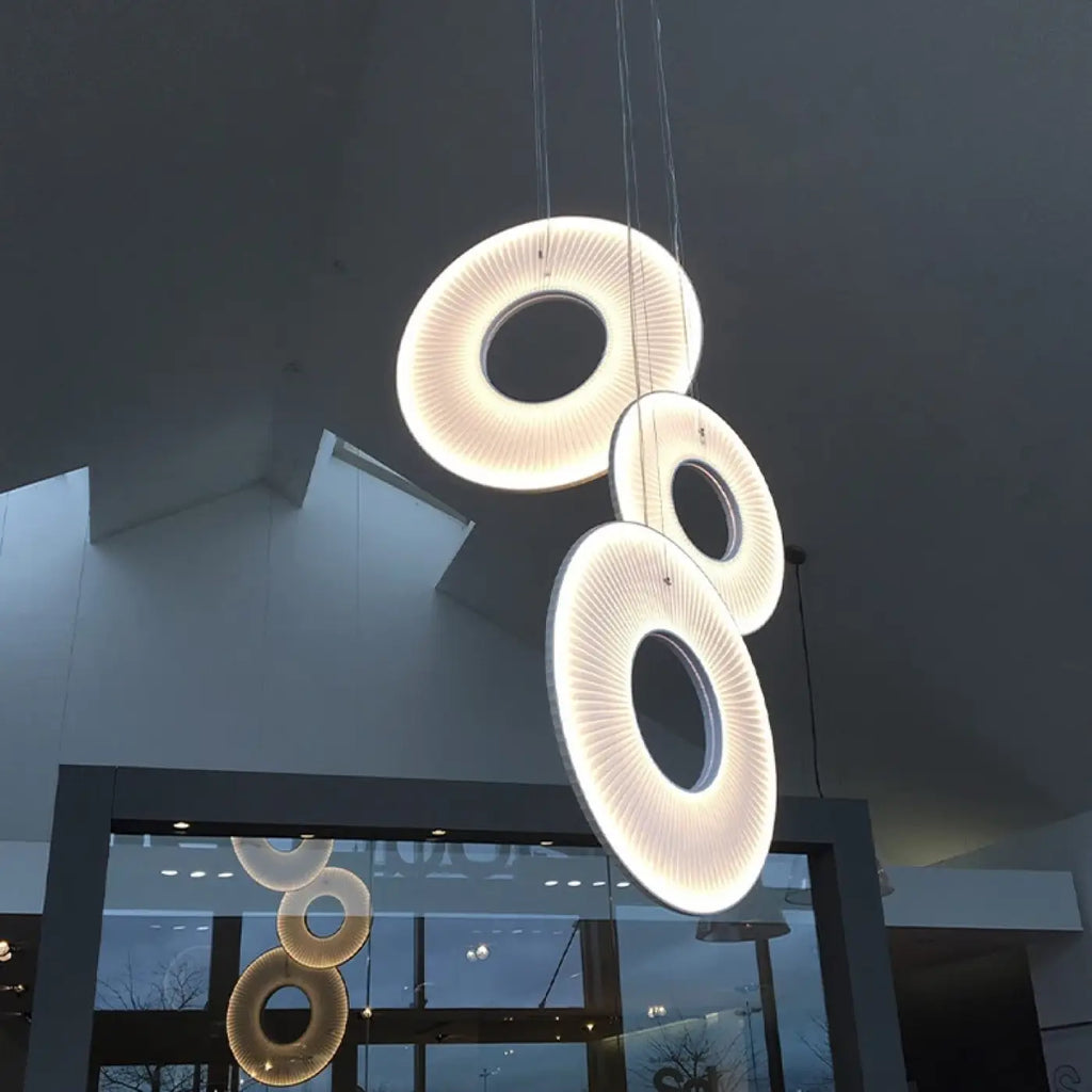 Suspension LED Blanc Cassé Design Moderne | Kora